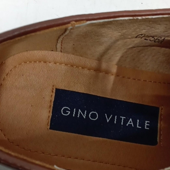 Gino Rossi Men's Classic Tan Leather Oxfords - Picture 3 of 8